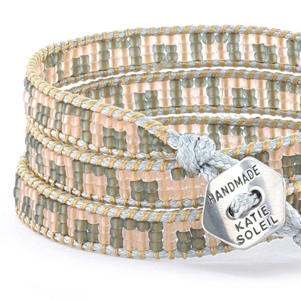 Handmade Miyuki Beads 3 Wraps Bracelet NEW - Picture 4 of 6